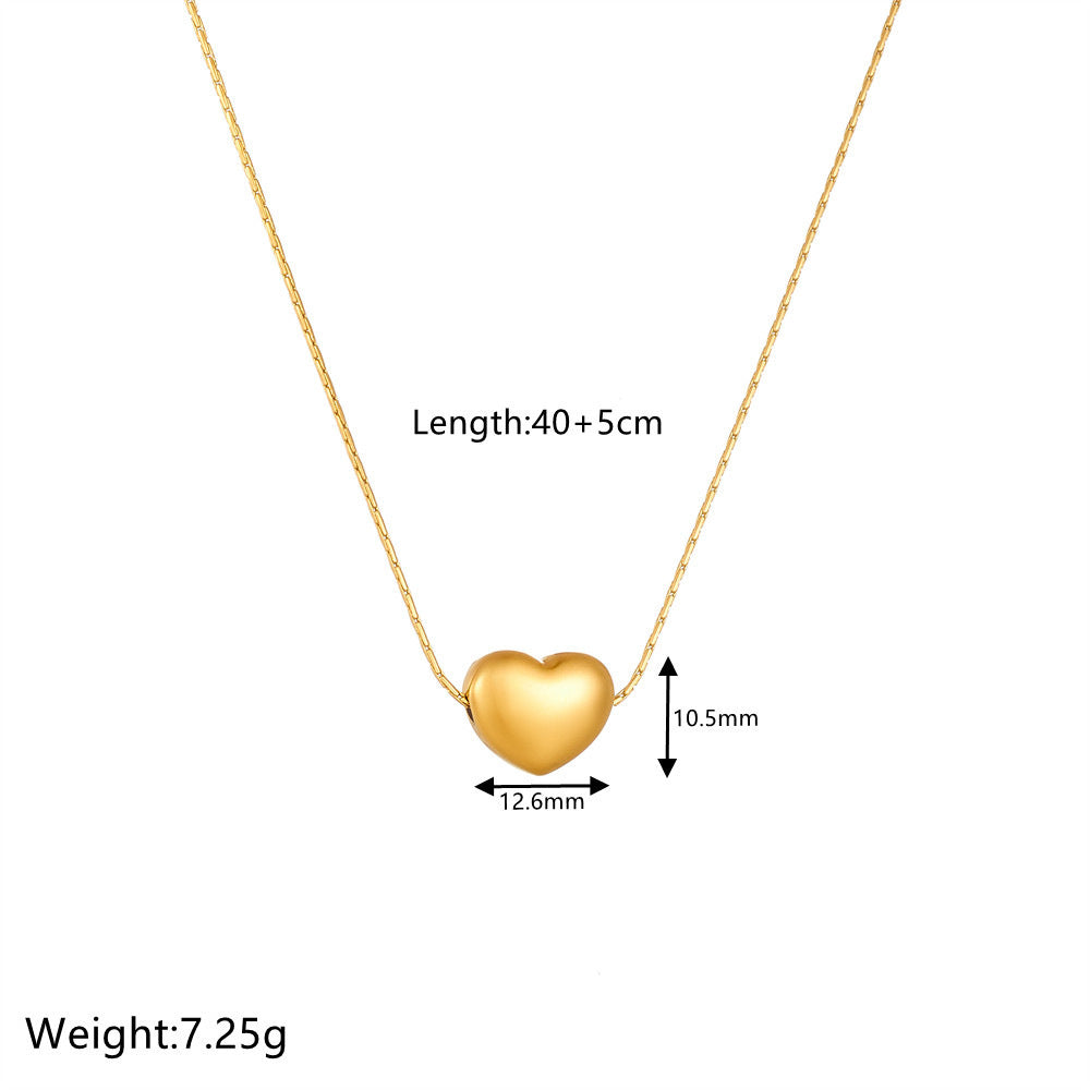 Wholesale Titanium Steel Love Necklace Clavicle Chain